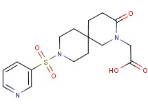 [3-oxo-9-(pyridin-3-ylsulfonyl)-2,9-diazaspiro[5.5]undec-2-yl]acetic acid