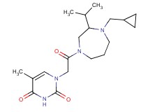 1-{2-[4-(cyclopropylmethyl)-3-isopropyl-1,4-diazepan-1-yl]-2-oxoethyl}-5-methyl-2,4(1H,3H)-pyrimidinedione