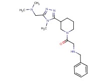N-benzyl-2-(3-{5-[(dimethylamino)methyl]-4-methyl-4H-1,2,4-triazol-3-yl}-1-piperidinyl)-2-oxoethanamine dihydrochloride