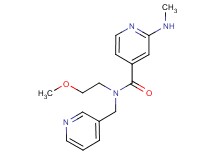 N-(2-methoxyethyl)-2-(methylamino)-N-(pyridin-3-ylmethyl)isonicotinamide