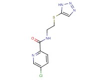 5-chloro-N-[2-(1H-1,2,3-triazol-5-ylthio)ethyl]pyridine-2-carboxamide