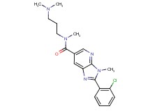 2-(2-chlorophenyl)-N-[3-(dimethylamino)propyl]-N,3-dimethyl-3H-imidazo[4,5-b]pyridine-6-carboxamide