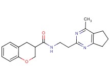 N-[2-(4-methyl-6,7-dihydro-5H-cyclopenta[d]pyrimidin-2-yl)ethyl]chromane-3-carboxamide