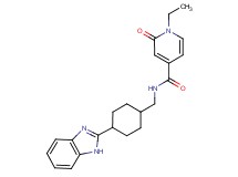 N-{[4-(1H-benzimidazol-2-yl)cyclohexyl]methyl}-1-ethyl-2-oxo-1,2-dihydropyridine-4-carboxamide