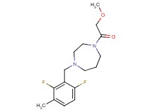 1-(2,6-difluoro-3-methylbenzyl)-4-(methoxyacetyl)-1,4-diazepane