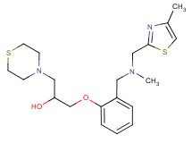 1-[2-({methyl[(4-methyl-1,3-thiazol-2-yl)methyl]amino}methyl)phenoxy]-3-(4-thiomorpholinyl)-2-propanol