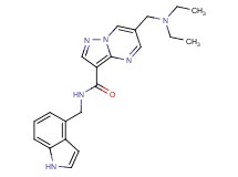 6-[(diethylamino)methyl]-N-(1H-indol-4-ylmethyl)pyrazolo[1,5-a]pyrimidine-3-carboxamide