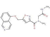 5-[(isoquinolin-5-yloxy)methyl]-N-methyl-N-[2-(methylamino)-2-oxoethyl]isoxazole-3-carboxamide