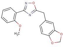 5-(1,3-benzodioxol-5-ylmethyl)-3-(2-methoxyphenyl)-1,2,4-oxadiazole
