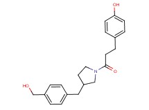 4-(3-{3-[4-(hydroxymethyl)benzyl]pyrrolidin-1-yl}-3-oxopropyl)phenol