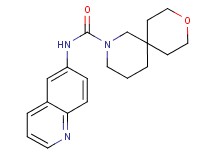 N-quinolin-6-yl-9-oxa-2-azaspiro[5.5]undecane-2-carboxamide