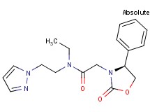 N-ethyl-2-[(4S)-2-oxo-4-phenyl-1,3-oxazolidin-3-yl]-N-[2-(1H-pyrazol-1-yl)ethyl]acetamide