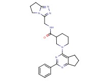 N-(6,7-dihydro-5H-pyrrolo[2,1-c][1,2,4]triazol-3-ylmethyl)-1-(2-phenyl-6,7-dihydro-5H-cyclopenta[d]pyrimidin-4-yl)-3-piperidinecarboxamide