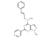 N,1-dimethyl-N-[(2E)-3-phenylprop-2-en-1-yl]-6-pyridin-4-yl-1H-pyrazolo[3,4-d]pyrimidin-4-amine