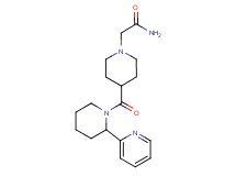 2-(4-{[2-(2-pyridinyl)-1-piperidinyl]carbonyl}-1-piperidinyl)acetamide