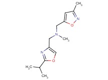 1-(2-isopropyl-1,3-oxazol-4-yl)-N-methyl-N-[(3-methylisoxazol-5-yl)methyl]methanamine