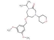 6-[(3,5-dimethoxybenzyl)oxy]-1-isopropyl-4-(tetrahydro-2H-pyran-4-yl)-1,4-diazepan-2-one