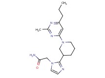 2-{2-[1-(2-methyl-6-propyl-4-pyrimidinyl)-3-piperidinyl]-1H-imidazol-1-yl}acetamide