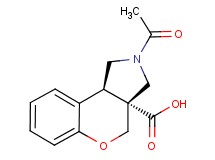 (3aR*,9bR*)-2-acetyl-1,2,3,9b-tetrahydrochromeno[3,4-c]pyrrole-3a(4H)-carboxylic acid