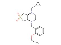 (4aR*,7aS*)-1-(cyclopropylmethyl)-4-(2-ethoxybenzyl)octahydrothieno[3,4-b]pyrazine 6,6-dioxide