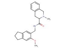 N-[(6-methoxy-2,3-dihydro-1H-inden-5-yl)methyl]-2-methyl-1,2,3,4-tetrahydroisoquinoline-3-carboxamide
