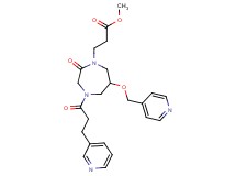 methyl 3-{2-oxo-6-(4-pyridinylmethoxy)-4-[3-(3-pyridinyl)propanoyl]-1,4-diazepan-1-yl}propanoate