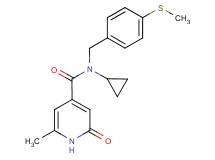 N-cyclopropyl-6-methyl-N-[4-(methylthio)benzyl]-2-oxo-1,2-dihydropyridine-4-carboxamide