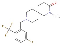9-[5-fluoro-2-(trifluoromethyl)benzyl]-2-methyl-2,9-diazaspiro[5.5]undecan-3-one