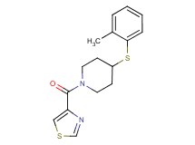 4-[(2-methylphenyl)thio]-1-(1,3-thiazol-4-ylcarbonyl)piperidine