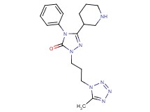 2-[3-(5-methyl-1H-tetrazol-1-yl)propyl]-4-phenyl-5-(3-piperidinyl)-2,4-dihydro-3H-1,2,4-triazol-3-one hydrochloride
