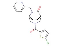 (1S*,5R*)-3-[(5-chloro-2-thienyl)carbonyl]-6-(pyridin-2-ylmethyl)-3,6-diazabicyclo[3.2.2]nonan-7-one
