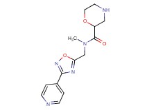 N-methyl-N-{[3-(4-pyridinyl)-1,2,4-oxadiazol-5-yl]methyl}-2-morpholinecarboxamide