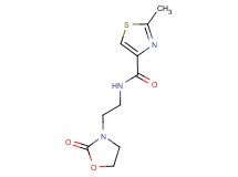 2-methyl-N-[2-(2-oxo-1,3-oxazolidin-3-yl)ethyl]-1,3-thiazole-4-carboxamide