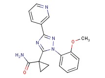 1-[1-(2-methoxyphenyl)-3-pyridin-3-yl-1H-1,2,4-triazol-5-yl]cyclopropanecarboxamide