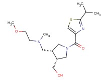 ((3R*,4R*)-1-[(2-isopropyl-1,3-thiazol-4-yl)carbonyl]-4-{[(2-methoxyethyl)(methyl)amino]methyl}pyrrolidin-3-yl)methanol
