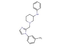 1-{[1-(3-methylphenyl)-1H-imidazol-2-yl]methyl}-N-phenyl-3-piperidinamine
