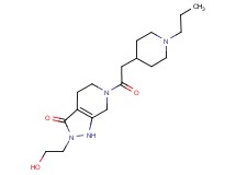 2-(2-hydroxyethyl)-6-[(1-propyl-4-piperidinyl)acetyl]-1,2,4,5,6,7-hexahydro-3H-pyrazolo[3,4-c]pyridin-3-one