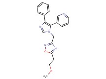 3-(1-{[5-(2-methoxyethyl)-1,2,4-oxadiazol-3-yl]methyl}-4-phenyl-1H-imidazol-5-yl)pyridine