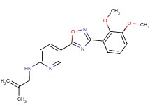 5-[3-(2,3-dimethoxyphenyl)-1,2,4-oxadiazol-5-yl]-N-(2-methyl-2-propen-1-yl)-2-pyridinamine
