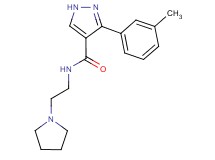 3-(3-methylphenyl)-N-(2-pyrrolidin-1-ylethyl)-1H-pyrazole-4-carboxamide