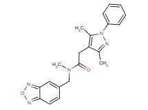 N-(2,1,3-benzoxadiazol-5-ylmethyl)-2-(3,5-dimethyl-1-phenyl-1H-pyrazol-4-yl)-N-methylacetamide