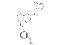 N-ethyl-N-({1-[2-(3-methoxyphenyl)ethyl]-3-piperidinyl}methyl)-2-(2-methyl-1H-imidazol-1-yl)acetamide