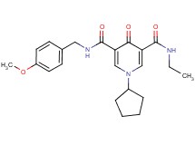 1-cyclopentyl-N-ethyl-N'-(4-methoxybenzyl)-4-oxo-1,4-dihydro-3,5-pyridinedicarboxamide