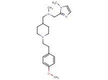 ({1-[2-(4-methoxyphenyl)ethyl]-4-piperidinyl}methyl)methyl[(1-methyl-1H-imidazol-2-yl)methyl]amine