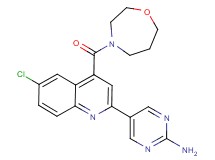 5-[6-chloro-4-(1,4-oxazepan-4-ylcarbonyl)quinolin-2-yl]pyrimidin-2-amine