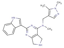 N-[(1,5-dimethyl-1H-pyrazol-4-yl)methyl]-2-(1H-indol-3-yl)-N-methyl-6,7-dihydro-5H-pyrrolo[3,4-d]pyrimidin-4-amine