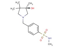 4-{[(3R)-3-hydroxy-3,4,4-trimethyl-1-pyrrolidinyl]methyl}-N-methylbenzenesulfonamide
