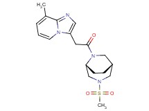 8-methyl-3-{2-[(1R*,5R*)-3-(methylsulfonyl)-3,6-diazabicyclo[3.2.2]non-6-yl]-2-oxoethyl}imidazo[1,2-a]pyridine