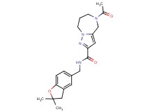 5-acetyl-N-[(2,2-dimethyl-2,3-dihydro-1-benzofuran-5-yl)methyl]-5,6,7,8-tetrahydro-4H-pyrazolo[1,5-a][1,4]diazepine-2-carboxamide