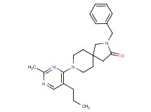 2-benzyl-8-(2-methyl-5-propyl-4-pyrimidinyl)-2,8-diazaspiro[4.5]decan-3-one